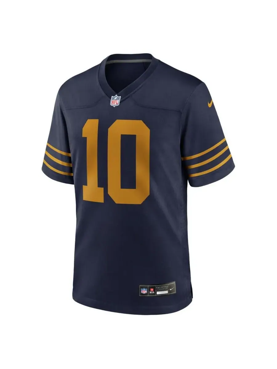 Nike Мужская футболка Jordan Love Navy Green Bay Packers The 1923 Classic Game Jersey — изображение 2 из 3, темно-синий