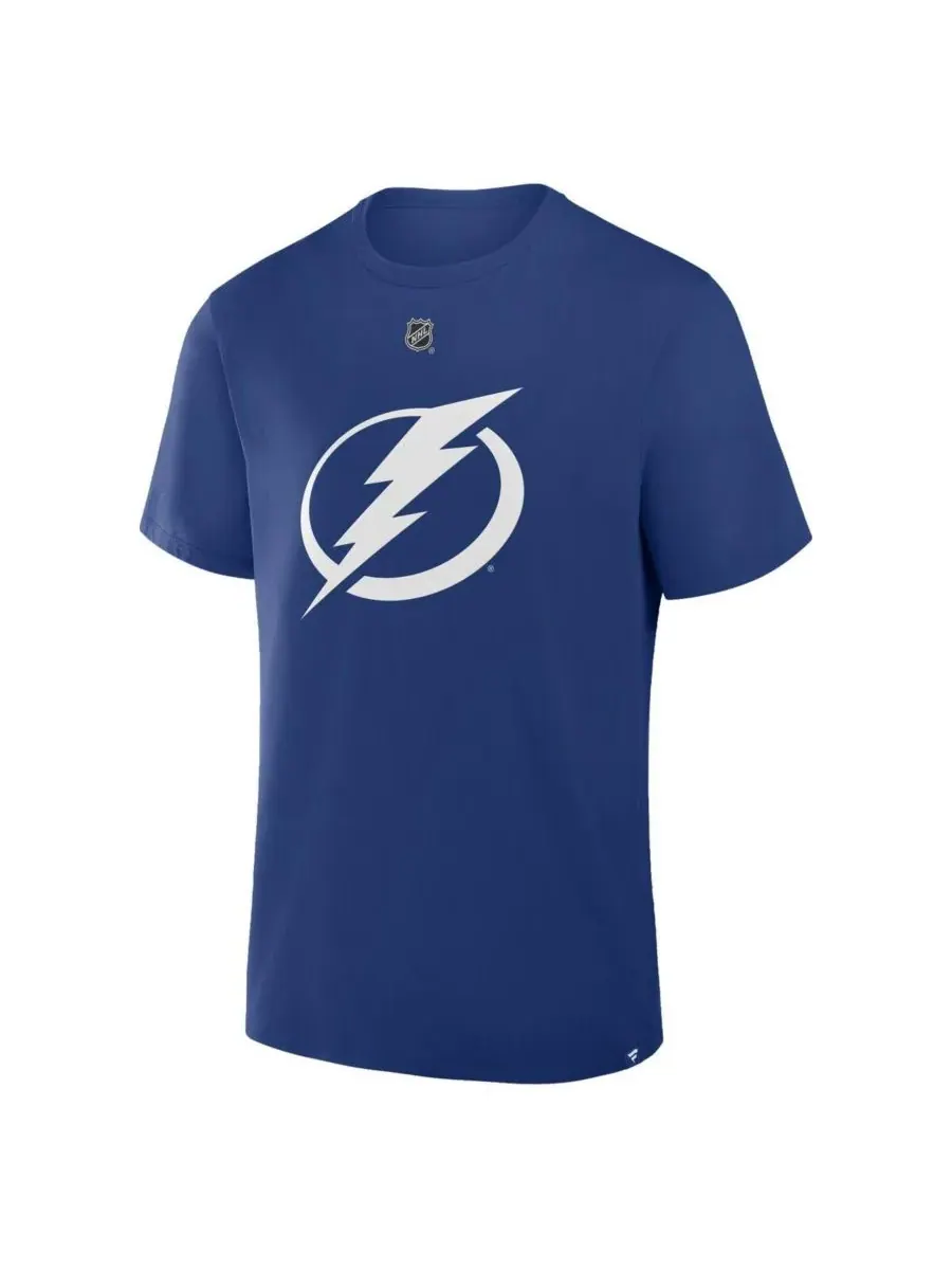 Fanatics Мужская синяя футболка Jake Guentzel Tampa Bay Lightning Authentic Stack с именем и — изображение 2 из 3, синий