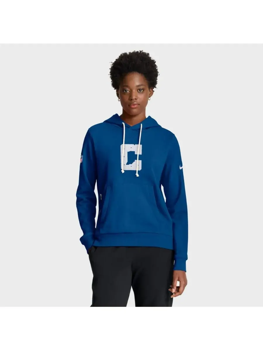 Женская толстовка Royal Indianapolis Colts Sideline Standard Issue Initial Home Dri-FIT Nike — изображение 1 из 4