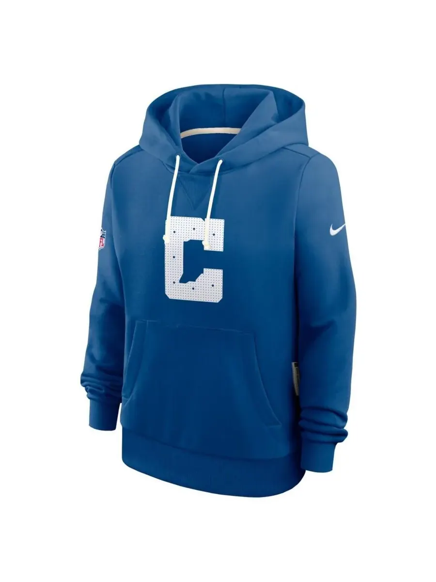 Женская толстовка Royal Indianapolis Colts Sideline Standard Issue Initial Home Dri-FIT Nike — изображение 2 из 4