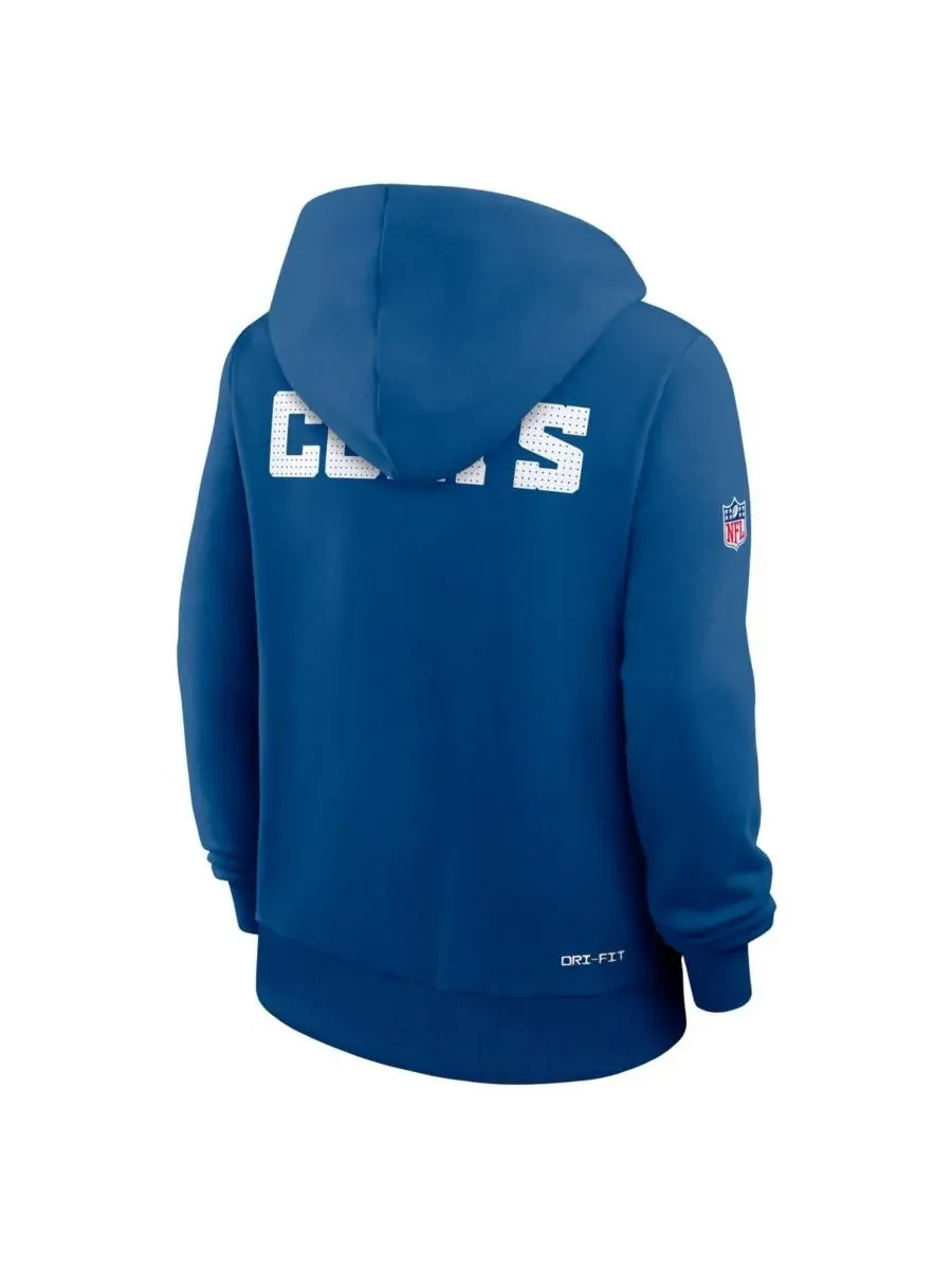 Женская толстовка Royal Indianapolis Colts Sideline Standard Issue Initial Home Dri-FIT Nike — изображение 3 из 4