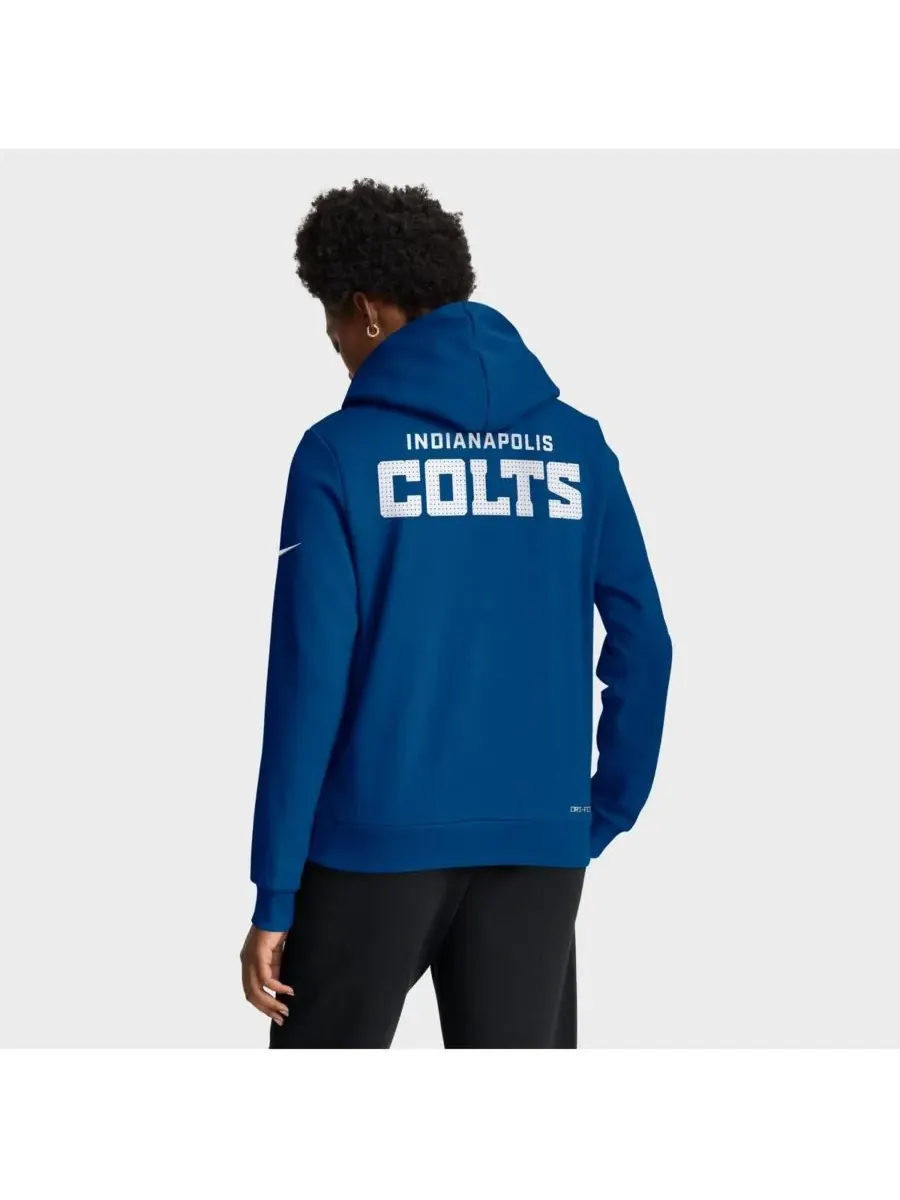 Женская толстовка Royal Indianapolis Colts Sideline Standard Issue Initial Home Dri-FIT Nike — изображение 4 из 4