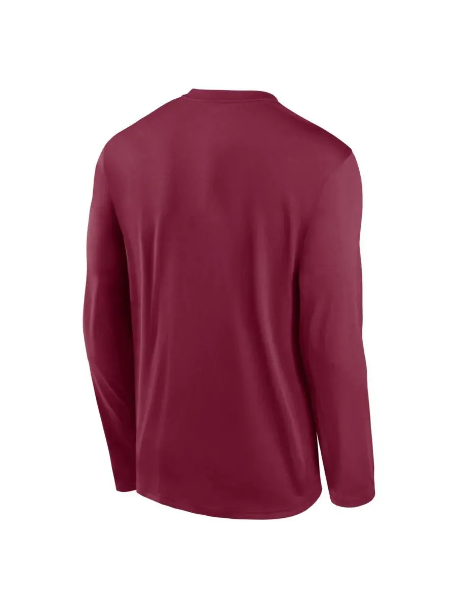 Nike Мужская бордовая футболка с длинным рукавом Philadelphia Phillies Authentic Collection Legend — изображение 3 из 3