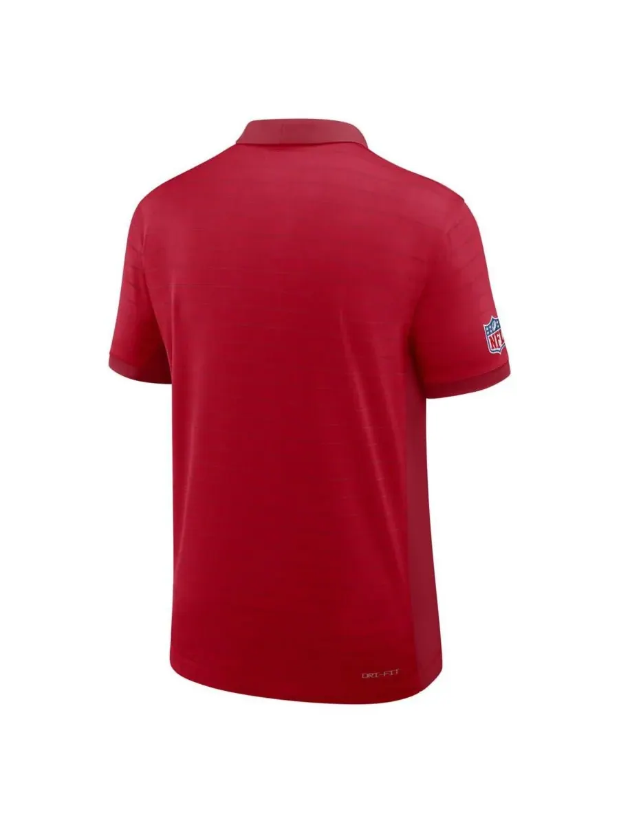 Мужская алая поло-рубашка San Francisco 49ers Sideline Victory Stripe Performance Nike — изображение 3 из 3, алый