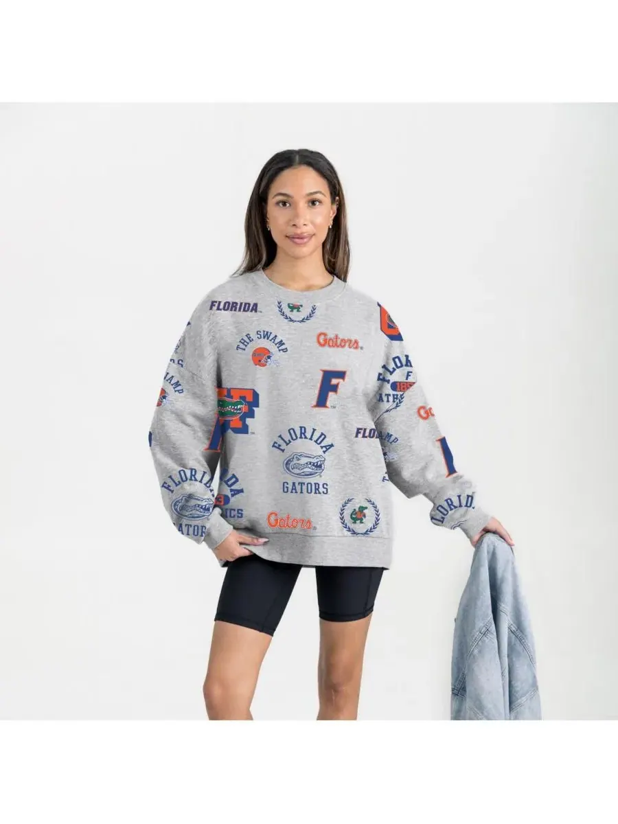 Gameday Couture Женская серая флисовая толстовка Florida Gators Always on Repeat — изображение 1 из 4, серый
