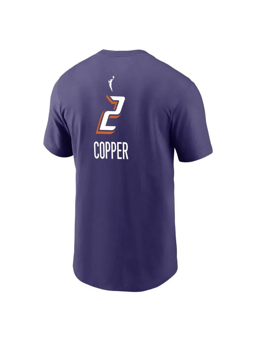 Nike Мужская футболка Kahleah Copper Purple Phoenix Mercury Explorer Edition с номером игрока — изображение 2 из 3