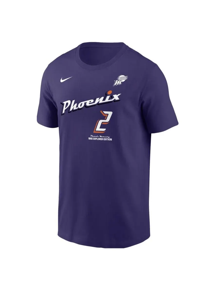 Nike Мужская футболка Kahleah Copper Purple Phoenix Mercury Explorer Edition с номером игрока — изображение 3 из 3