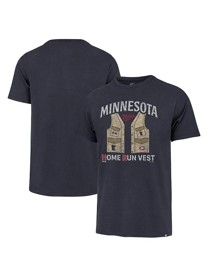 Мужская темно-синяя рваная футболка Minnesota Twins Regional Franklin '47 Brand — изображение 1 из 3, темно-синий