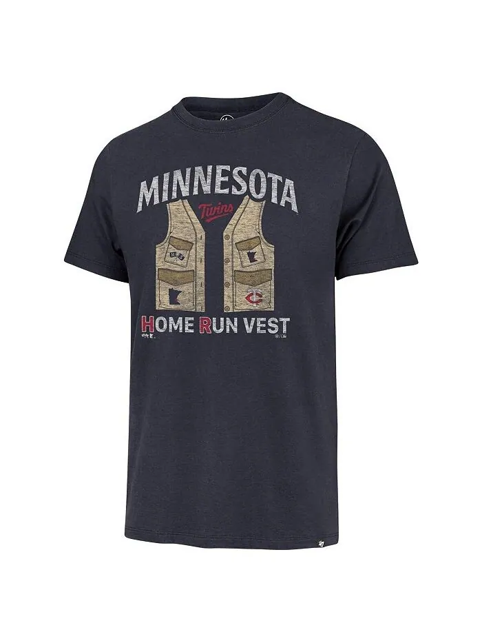 Мужская темно-синяя рваная футболка Minnesota Twins Regional Franklin '47 Brand — изображение 3 из 3, темно-синий