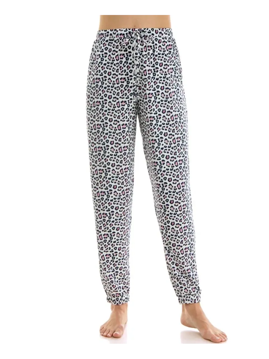 Пижамные брюки-джоггеры Roudelain, Lola Leopard/ Gardenia — изображение 1 из 15