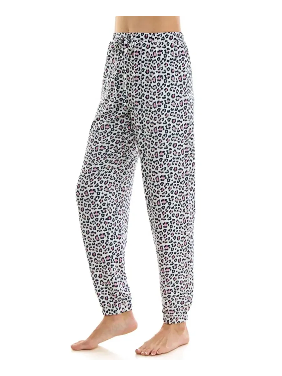 Пижамные брюки-джоггеры Roudelain, Lola Leopard/ Gardenia — изображение 2 из 15