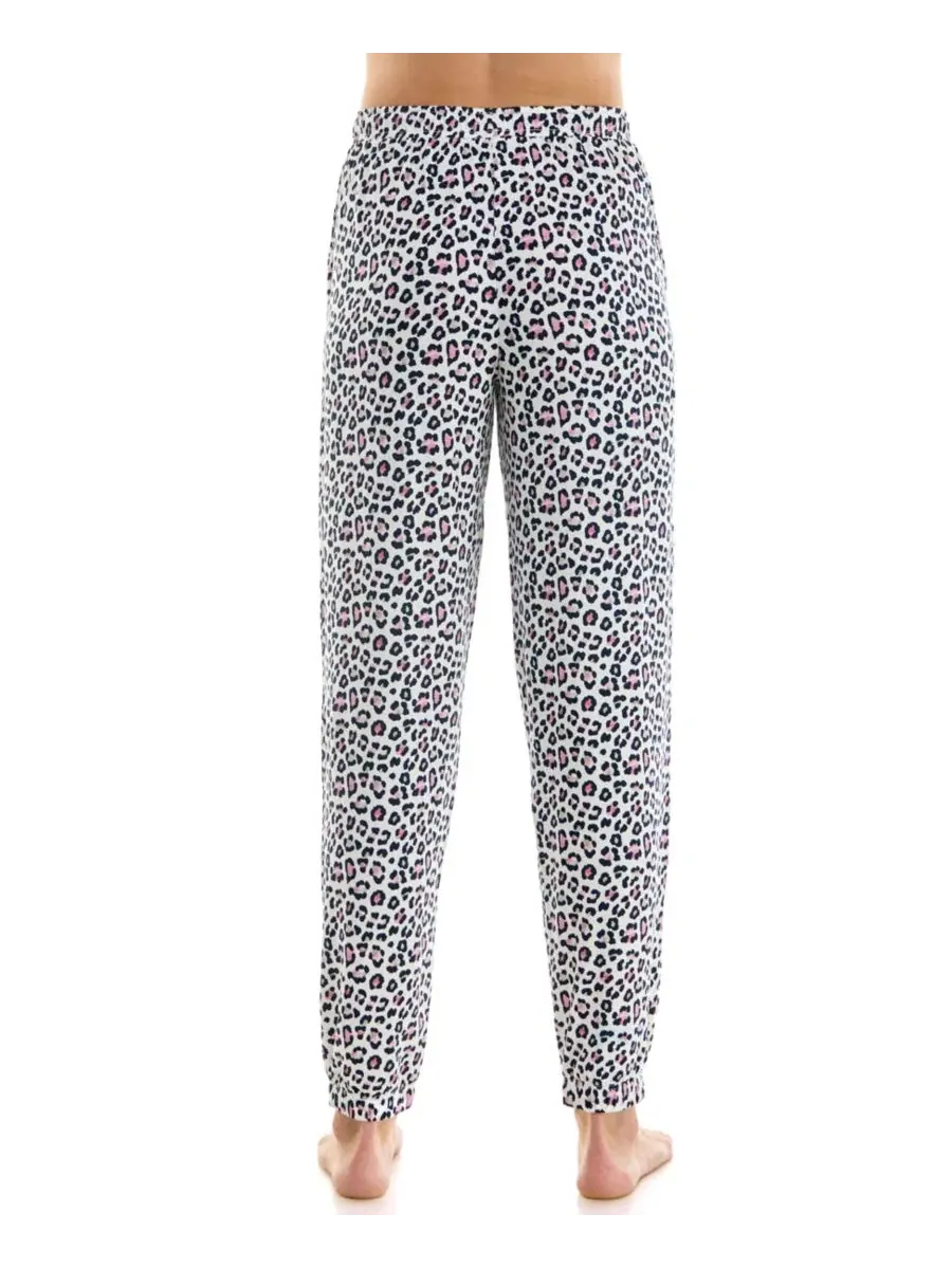 Пижамные брюки-джоггеры Roudelain, Lola Leopard/ Gardenia — изображение 13 из 15