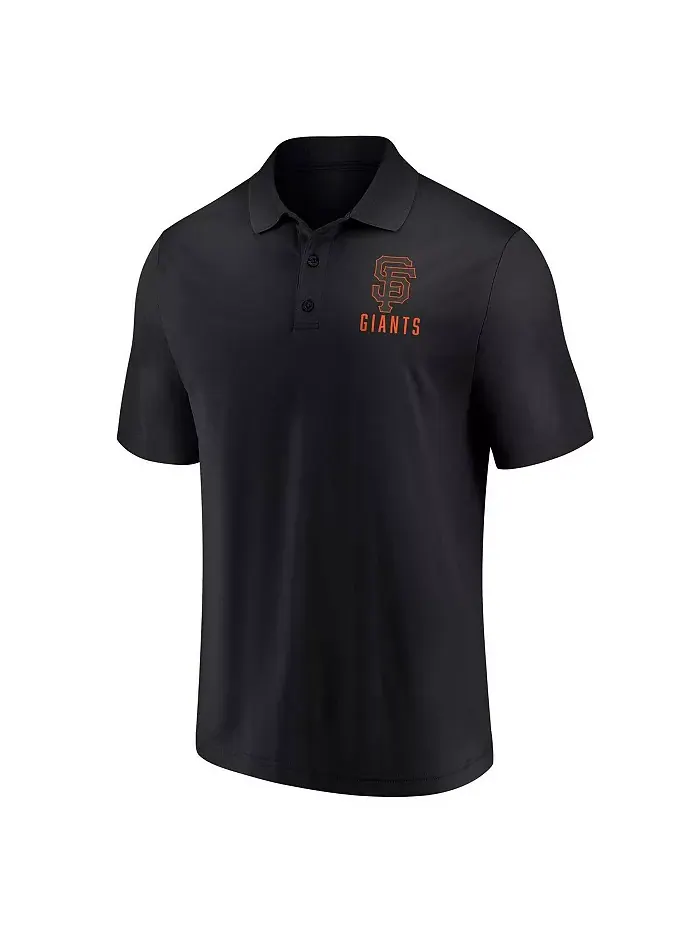 Мужской набор из двух поло черного и белого цветов с логотипом San Francisco Giants Fanatics — изображение 2 из 4