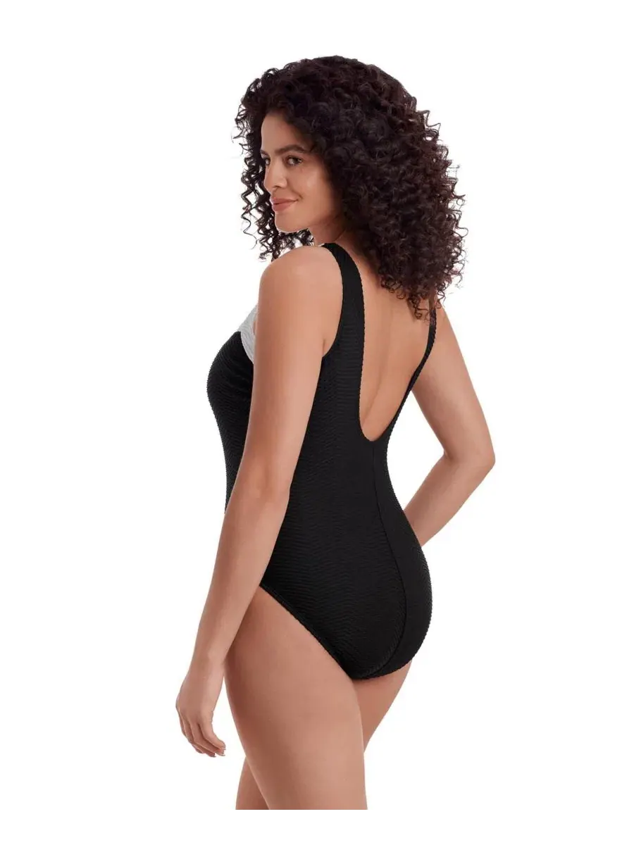 Женский цельный купальник Texture Luxe Sweetheart Inset Tank Long Torso Longitude — изображение 2 из 3