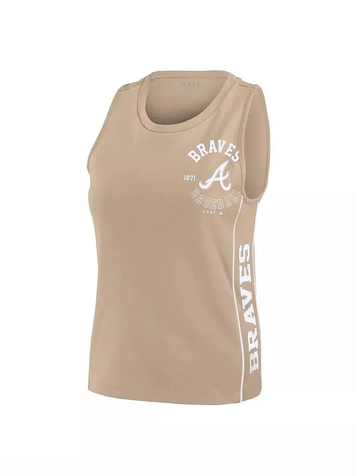 Женская майка-топ Houston Astros Tan Tonal WEAR by Erin Andrews — изображение 3 из 4