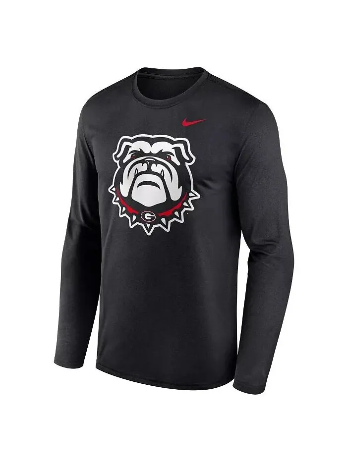 Мужская черная футболка с длинным рукавом Georgia Bulldogs Primetime Alternate Logo Legend Nike — изображение 3 из 3