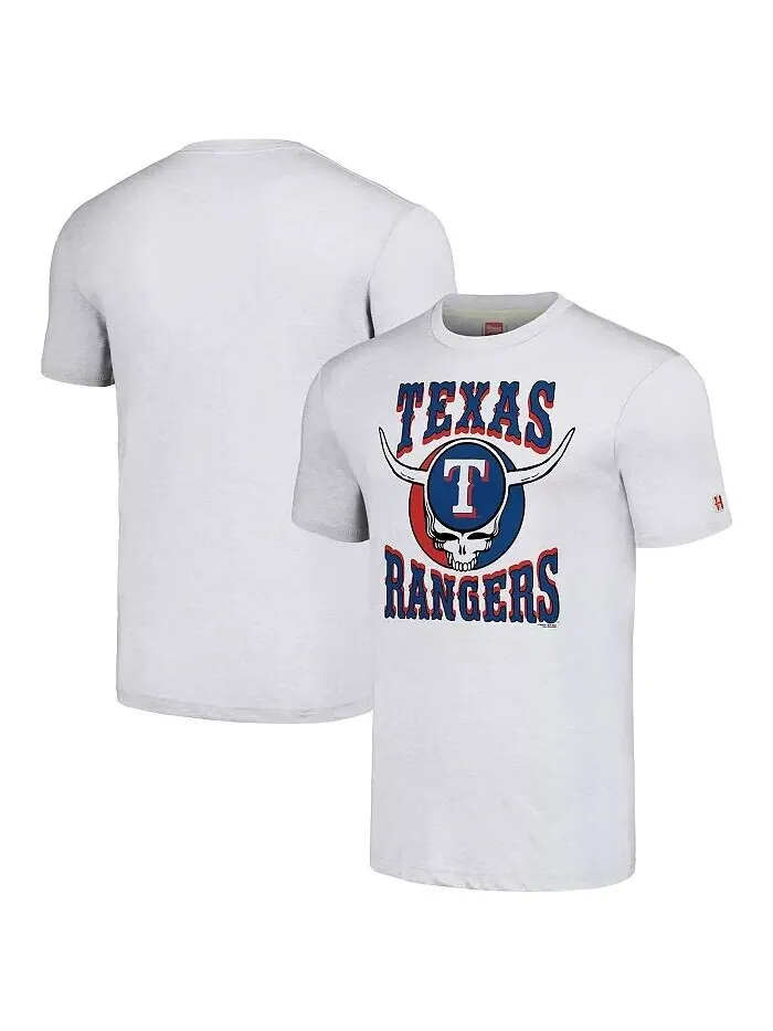 Футболка мужская Ash Texas Rangers Grateful Dead Tri-Blend Homage — изображение 1 из 3