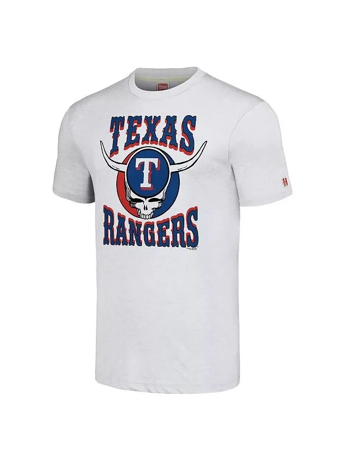 Футболка мужская Ash Texas Rangers Grateful Dead Tri-Blend Homage — изображение 3 из 3