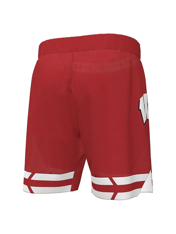 Мужские баскетбольные шорты Wisconsin Badgers, красные, реплика Under Armour — изображение 2 из 3