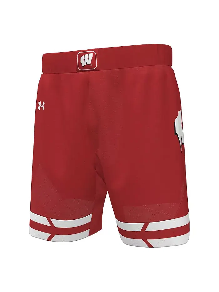 Мужские баскетбольные шорты Wisconsin Badgers, красные, реплика Under Armour — изображение 3 из 3