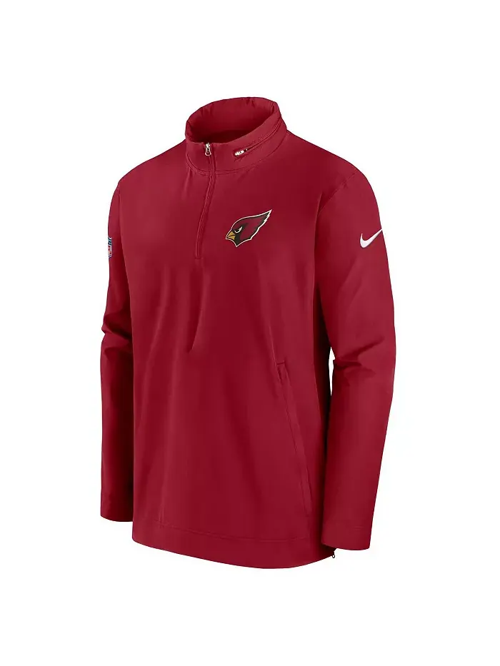 Мужская полузастегивающаяся куртка тренера Arizona Cardinals Cardinal с боковой молнией Nike — изображение 2 из 3