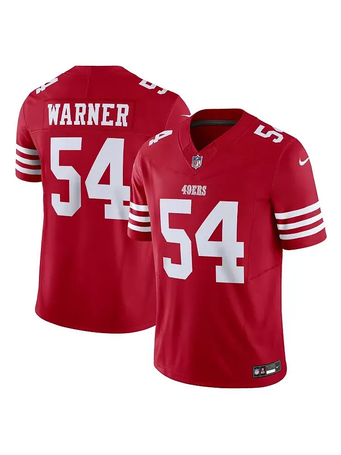 Мужская лимитированная джерси San Francisco 49ers Vapor F.U.S.E. Fred Warner в алом цвете Nike — изображение 1 из 3