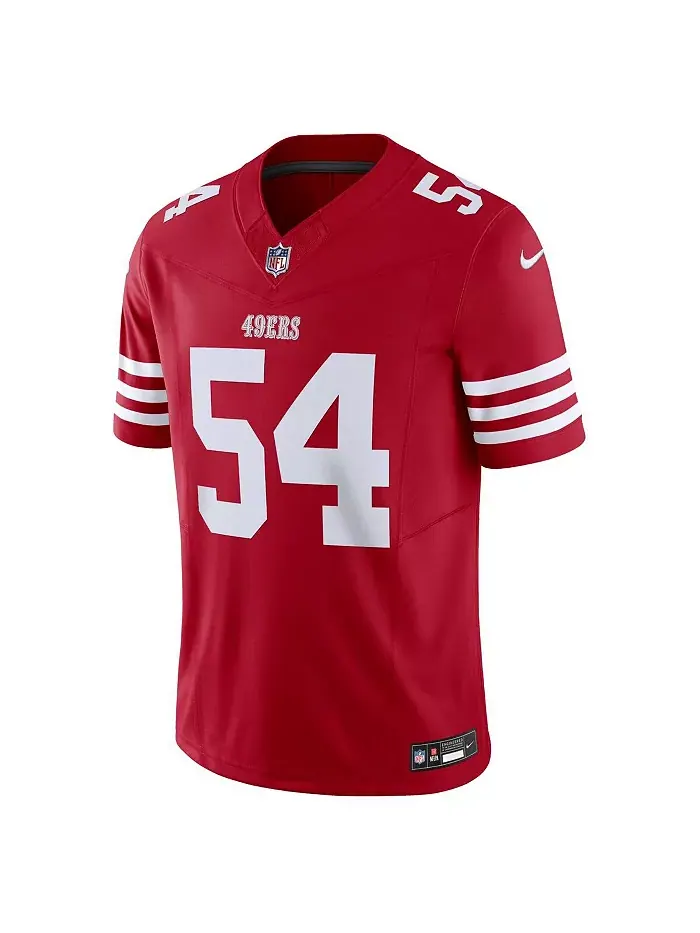Мужская лимитированная джерси San Francisco 49ers Vapor F.U.S.E. Fred Warner в алом цвете Nike — изображение 2 из 3