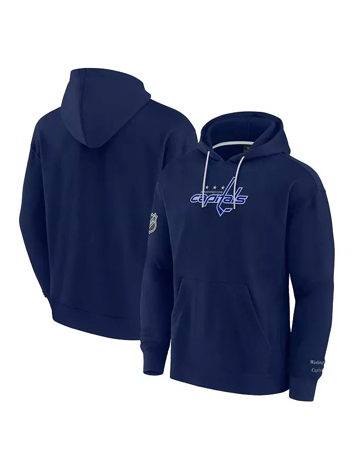 Мужской синий худи Washington Capitals Elements Pace Pullover Hoodie Fanatics — изображение 1 из 3