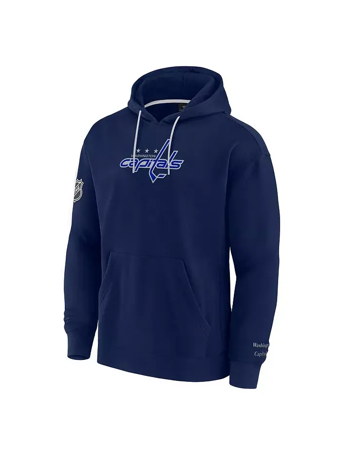 Мужской синий худи Washington Capitals Elements Pace Pullover Hoodie Fanatics — изображение 3 из 3