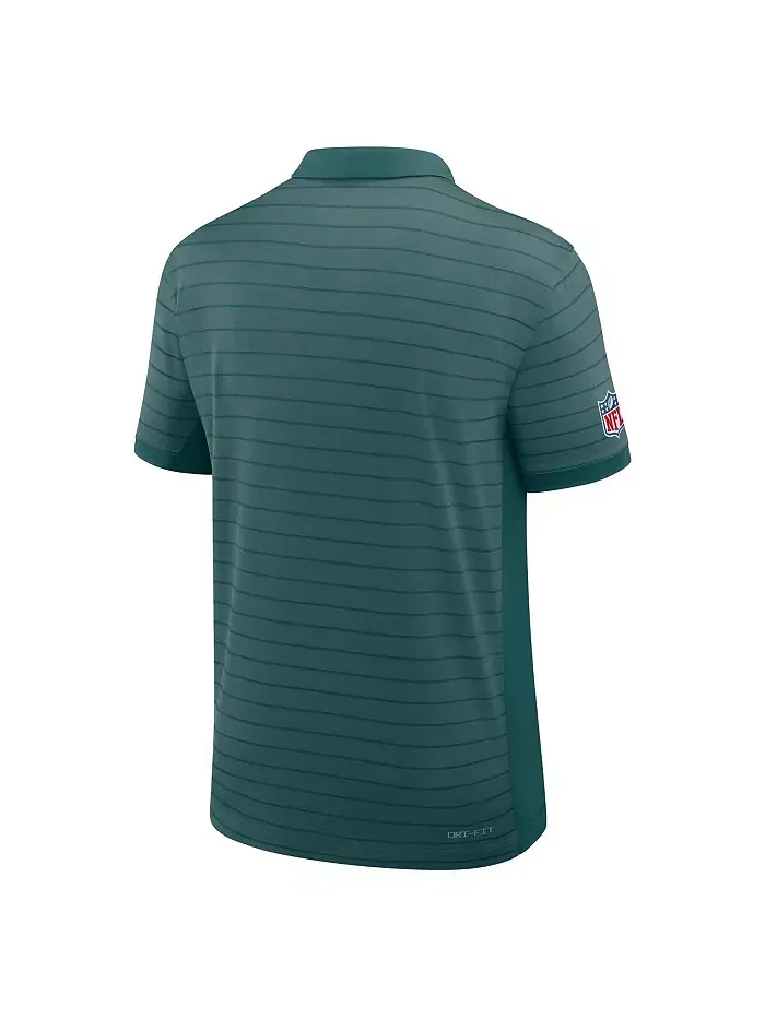 Мужская поло Philadelphia Eagles Sideline Victory Stripe в цвете Midnight Green для тренировок Nike — изображение 3 из 3
