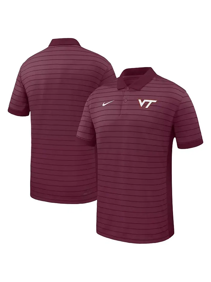 Мужская бордовая поло с победоносными полосами Virginia Tech Hokies 2025 Early Season Coaches — изображение 1 из 3