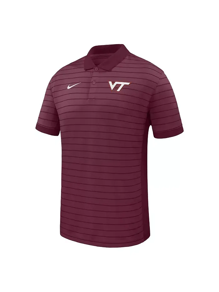 Мужская бордовая поло с победоносными полосами Virginia Tech Hokies 2025 Early Season Coaches — изображение 2 из 3