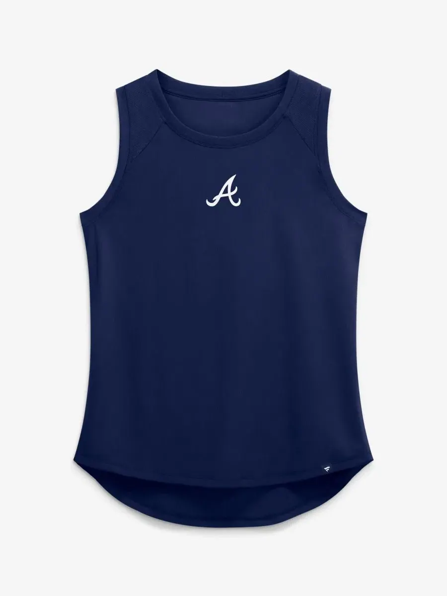 Топ без рукавов с сетчатой спинкой Atlanta Braves Performance Fanatics — изображение 2 из 5, темно-синий