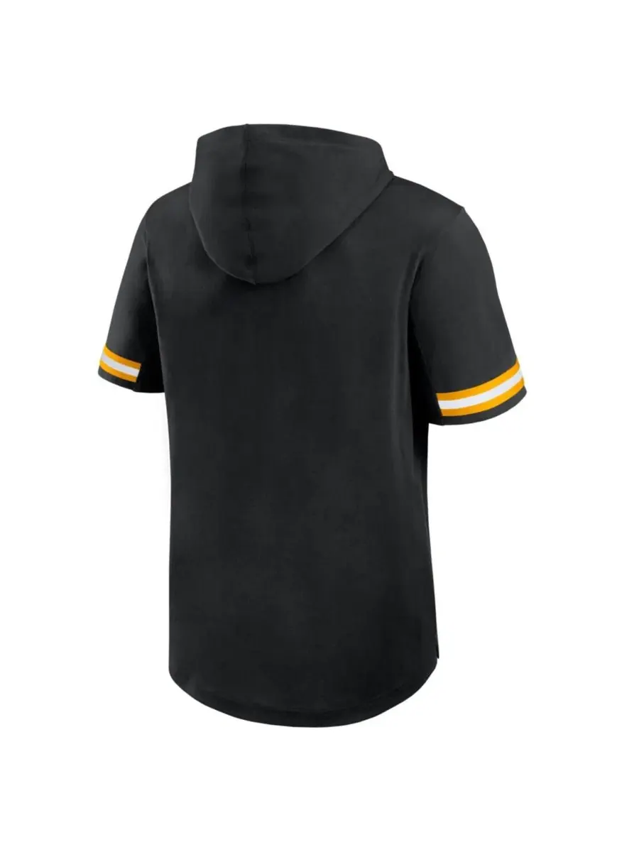 Худи с капюшоном и принтом Optimal Play Pittsburgh Pirates Fanatics — изображение 3 из 3, черный золотистый