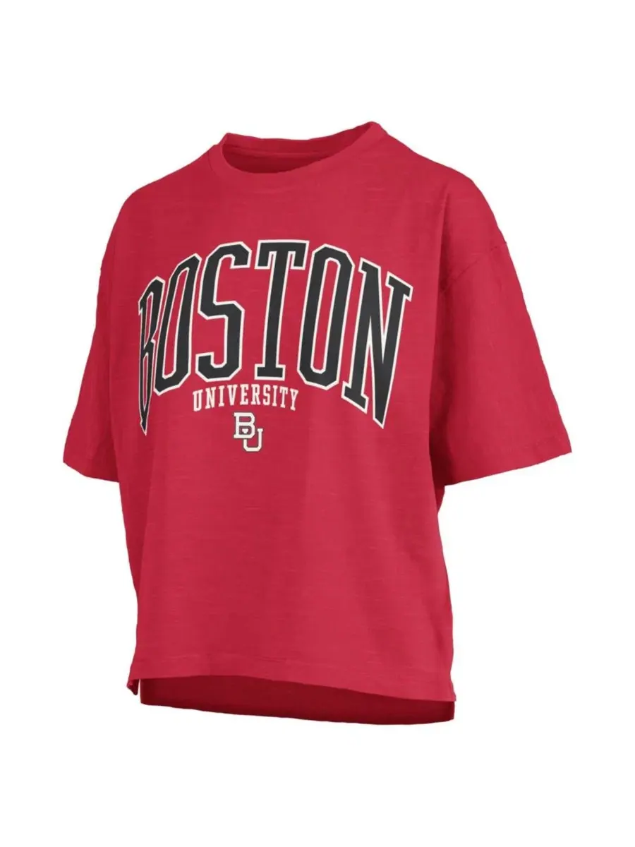 Футболка с принтом Nelson Pressbox, Boston University — изображение 2 из 3, красный
