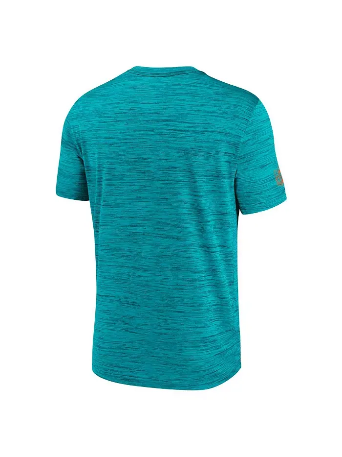 Мужская футболка Aqua Miami Dolphins Big Tall Sideline Velocity Performance Nike — изображение 3 из 3