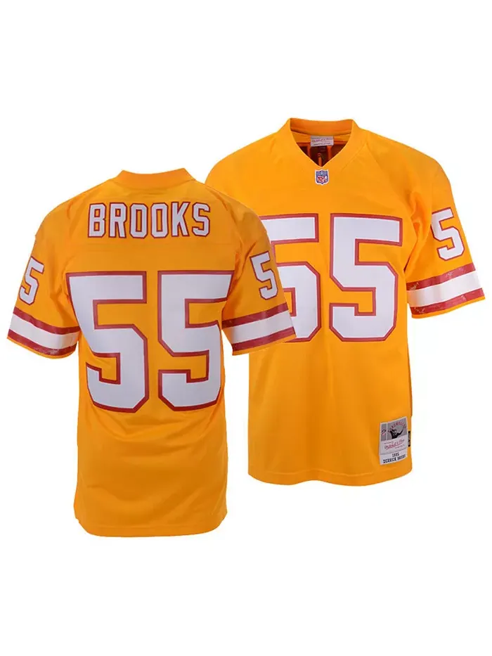 Мужская реплика джерси Derrick Brooks Tampa Bay Buccaneers Legacy в оранжевом цвете Mitchell & Ness — изображение 1 из 5