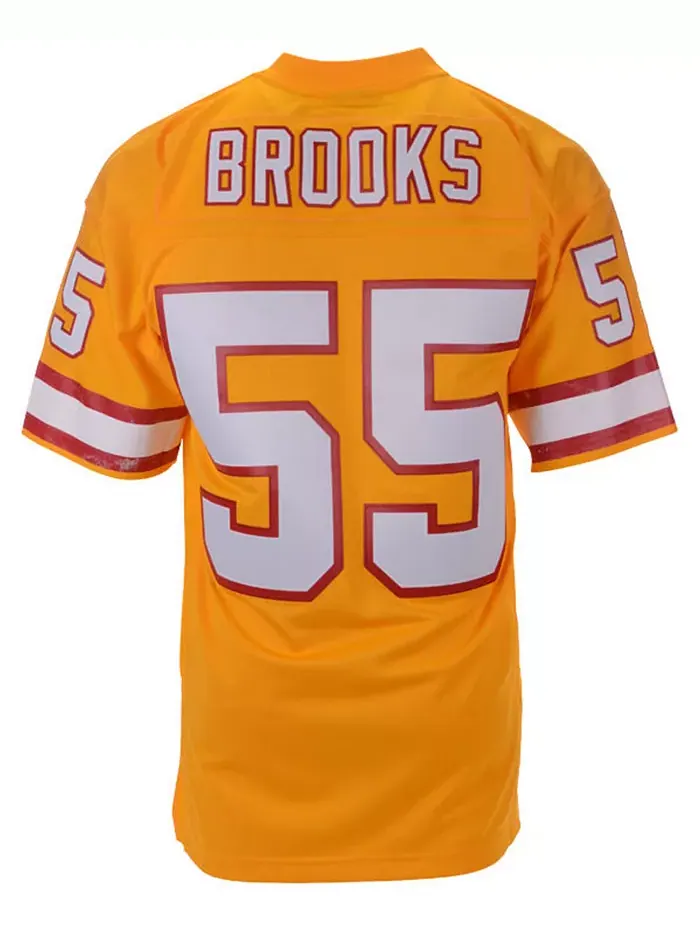 Мужская реплика джерси Derrick Brooks Tampa Bay Buccaneers Legacy в оранжевом цвете Mitchell & Ness — изображение 2 из 5