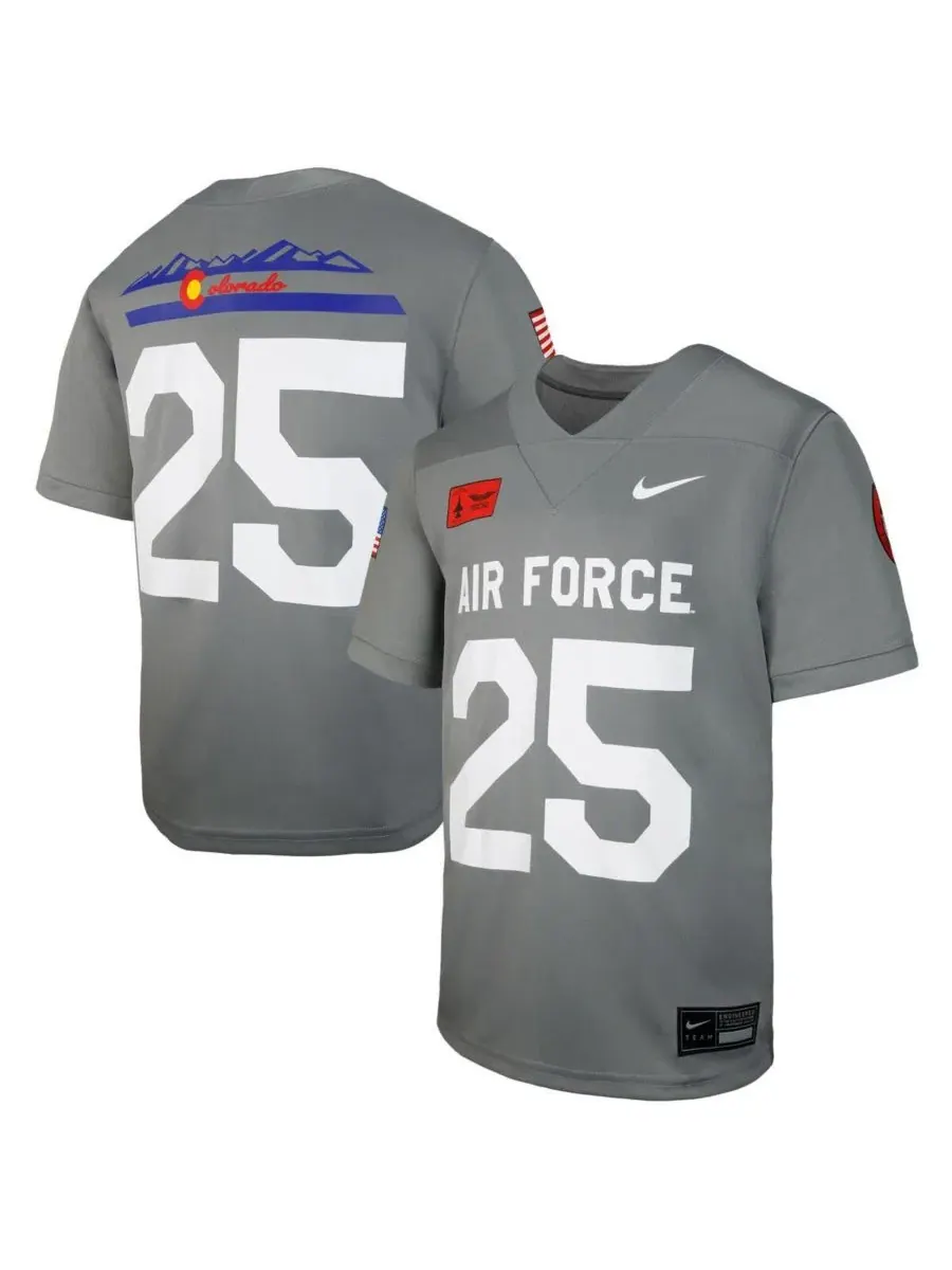 Футбольная джерси Air Force Falcons APLS Fighting Falcon Collection Nike — изображение 1 из 3, серый