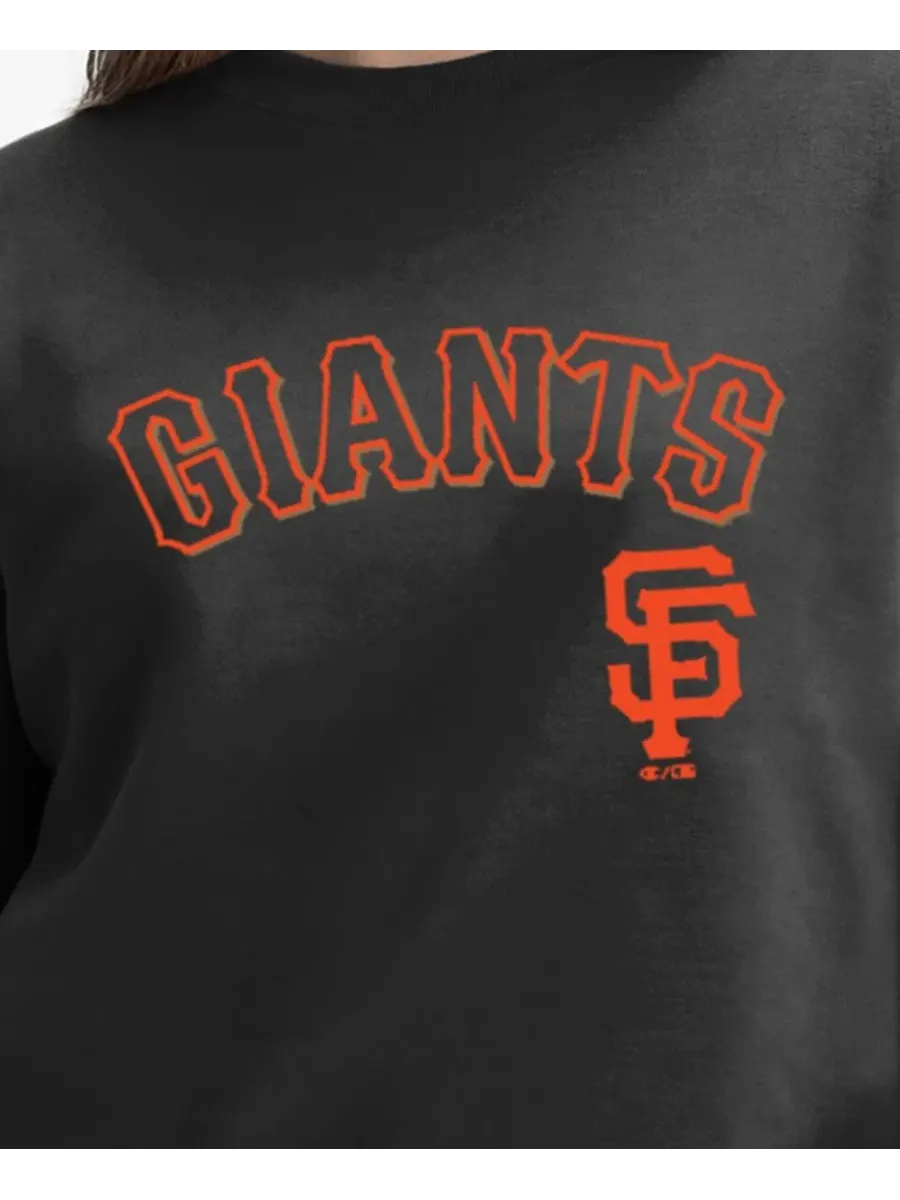 Свитшот с принтом San Francisco Giants All-Star Midweight Screen-Print Graphics Champion — изображение 5 из 5, черный