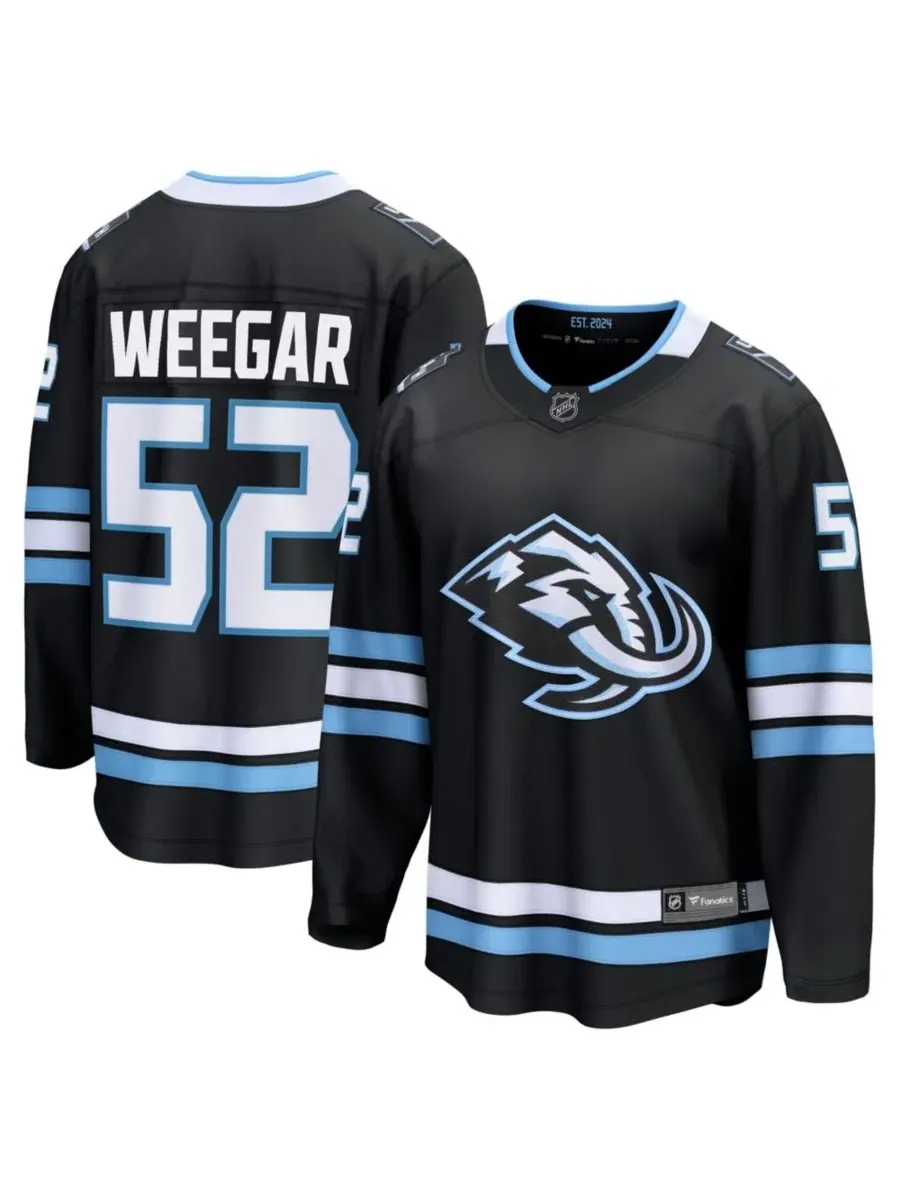 Джерси с длинным рукавом MacKenzie Weegar Utah Mammoth Home Breakaway Fanatics — изображение 1 из 3, черный