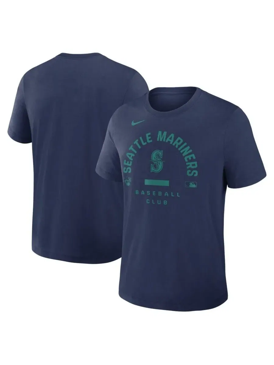 Футболка Dri-FIT с принтом Early Work Tri-Blend Nike — изображение 1 из 3, темно-синий