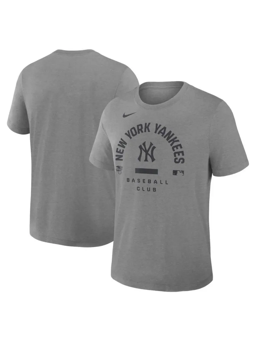 Футболка с коротким рукавом с принтом Early Work Tri-Blend Dri-FIT Nike — изображение 1 из 3, темно-серый