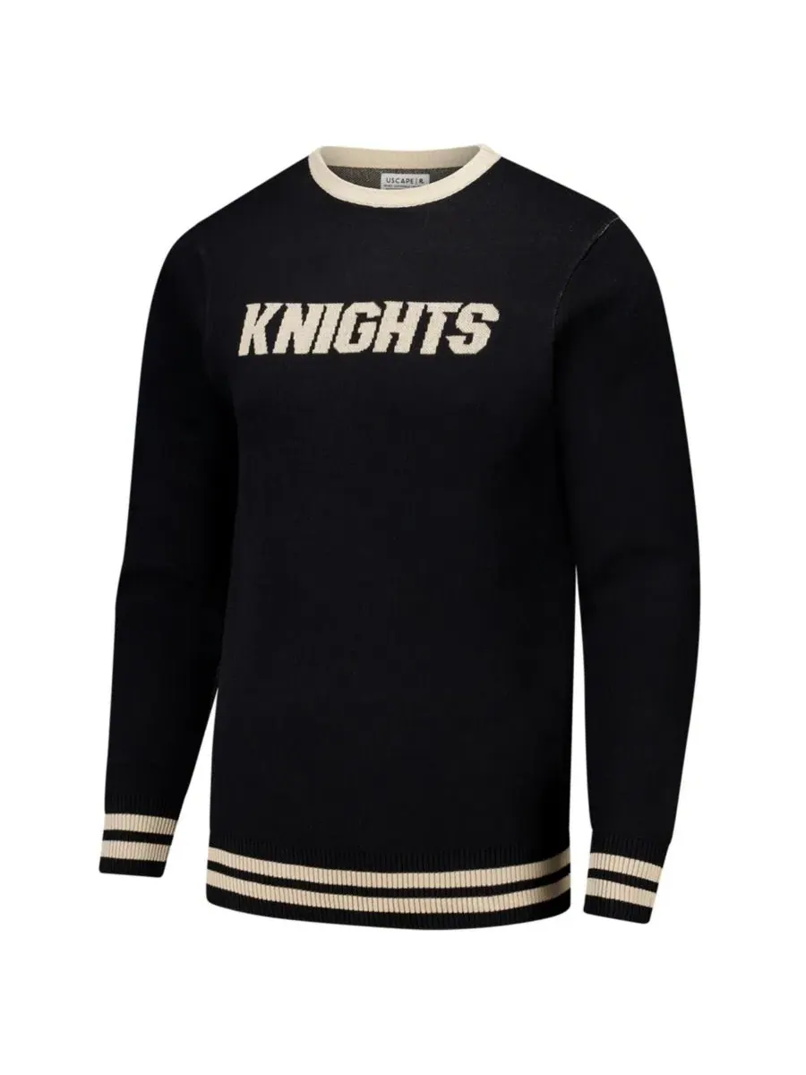Свитшот Renew Knit Vintage Pullover Uscape Apparel — изображение 2 из 3, черный