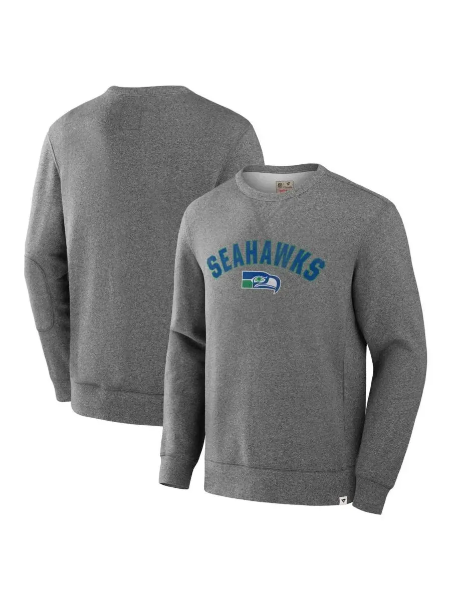 Свитшот с логотипом Seattle Seahawks Fanatics — изображение 1 из 4, серый