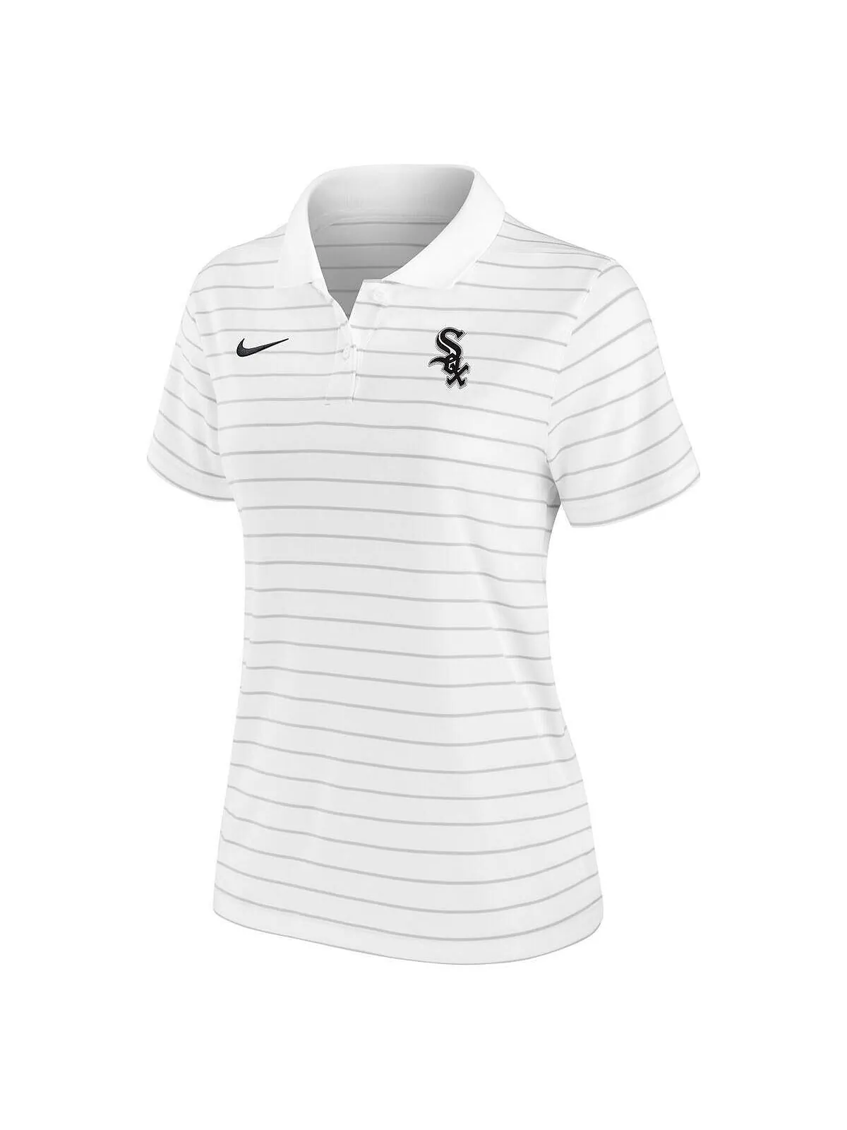 Белая женская рубашка-поло Chicago White Sox Authentic Collection Victory Performance Nike — изображение 2 из 3, белый