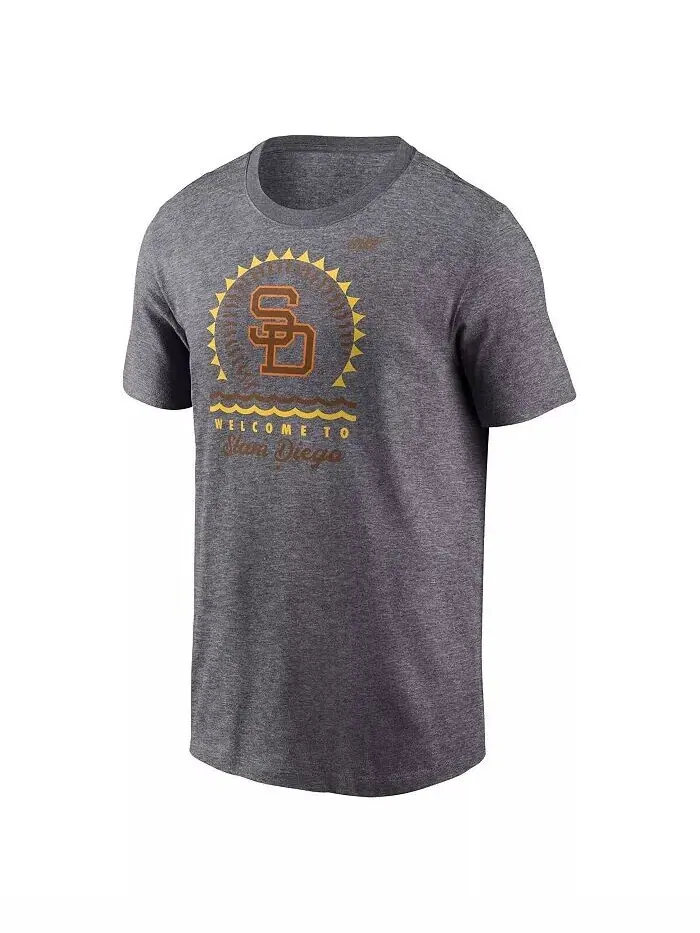 Мужская серая футболка San Diego Padres Sun Hometown Nike — изображение 2 из 3