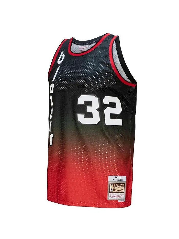 Мужская футболка Bill Walton Red — изображение 2 из 4, красный черный