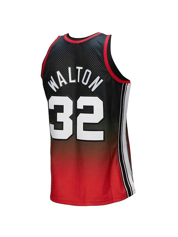 Мужская футболка Bill Walton Red — изображение 3 из 4, красный черный