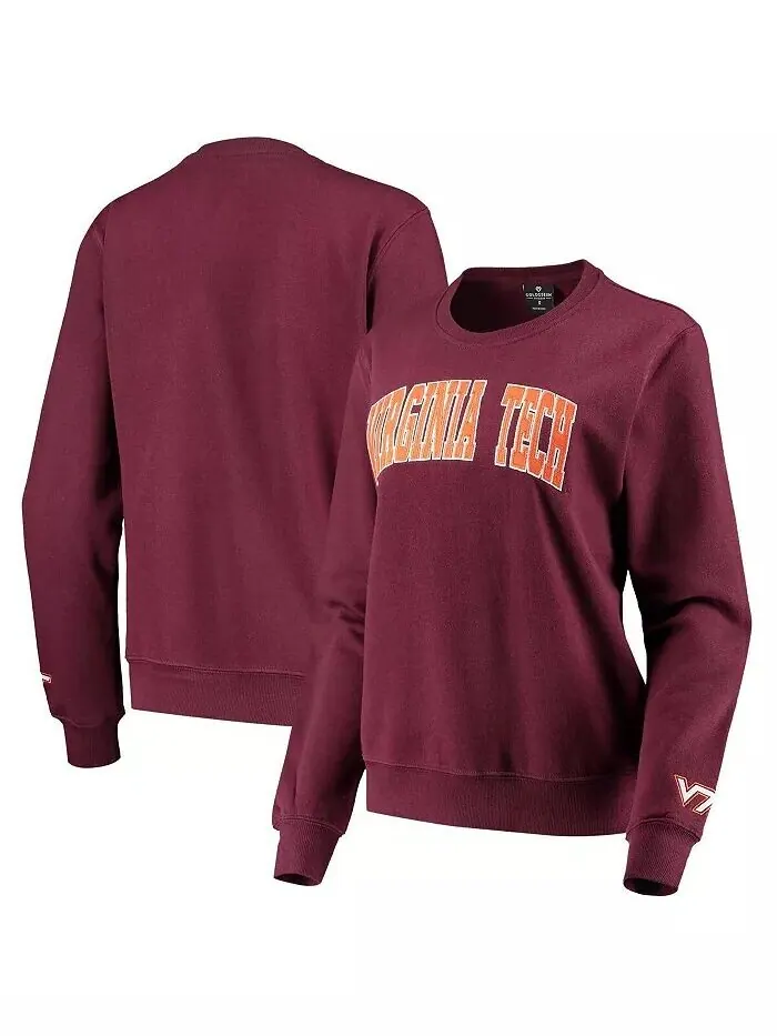 Женский бордовый пуловер Virginia Tech Hokies Campanile свитшот Colosseum